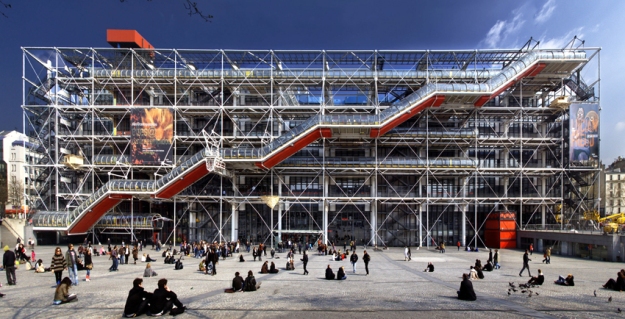 Centre Pompidou, a remnant of the are of the steam-engine.